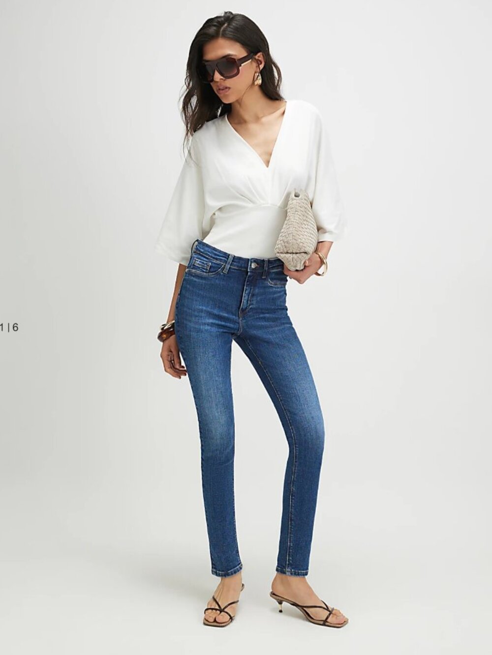 River Island Blue Molly Sculpt Skinny Jeans Size 12 US 16 UK